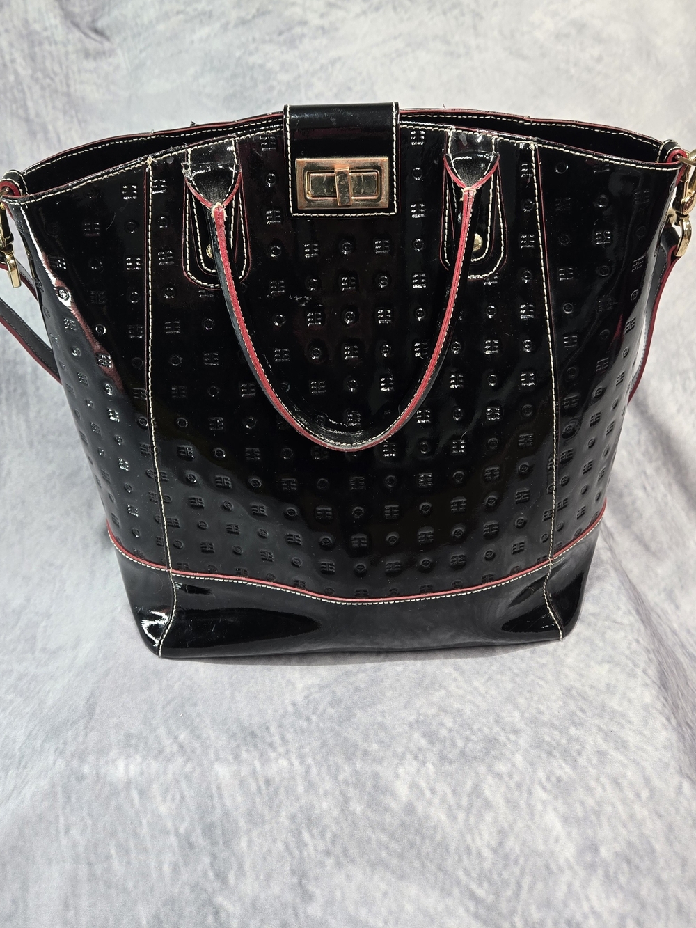 Arcadia Italian Patent Leather Tote/Handbag made in Italy
